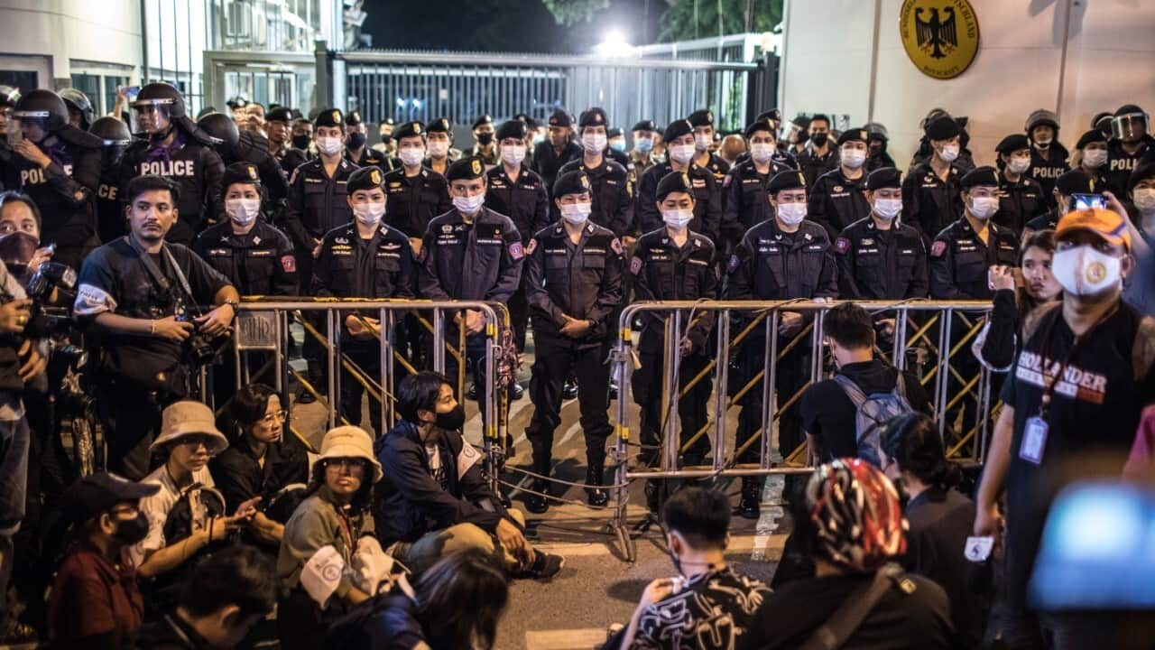 Thai demonstration to remove Prayut (Geem Drake - SOPA Images - LightRocket via Getty Images)