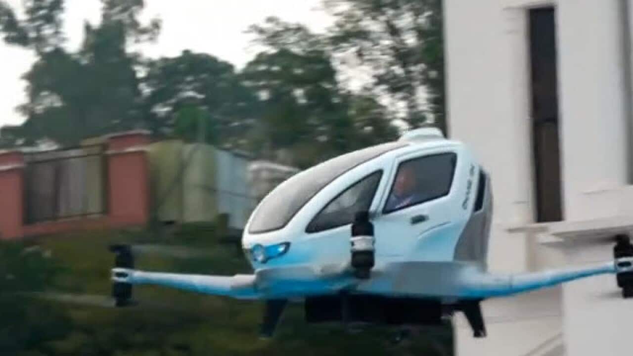 The first passenger drone has made its maiden flight in China