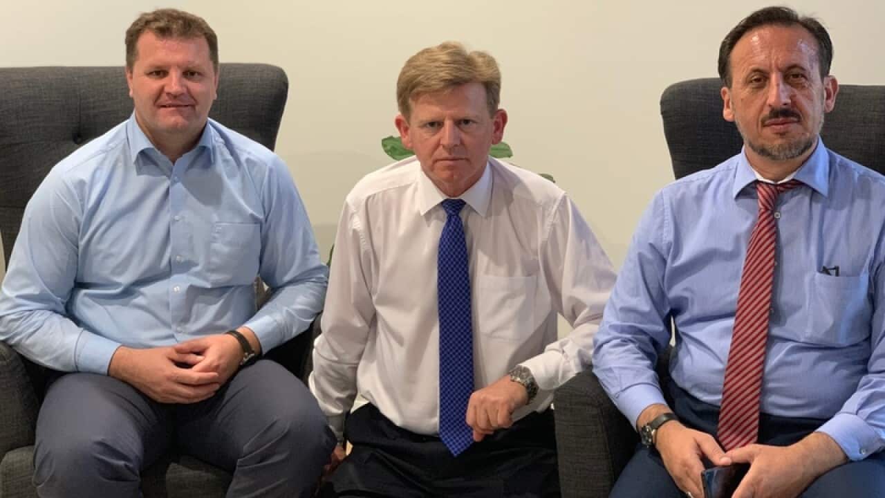 Mensur ef. Karadza, Jasmin ef Bekric and Mensur ef. Pasalic-