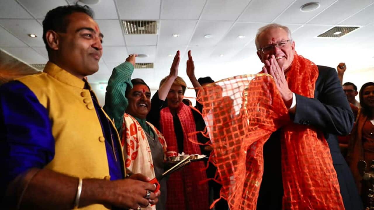 Prime Minister Scott Morrison visited Indian community in Perth.