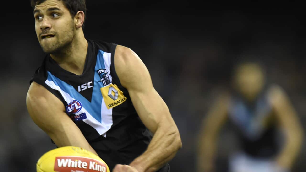 Patrick Ryder of the Port Adelaide