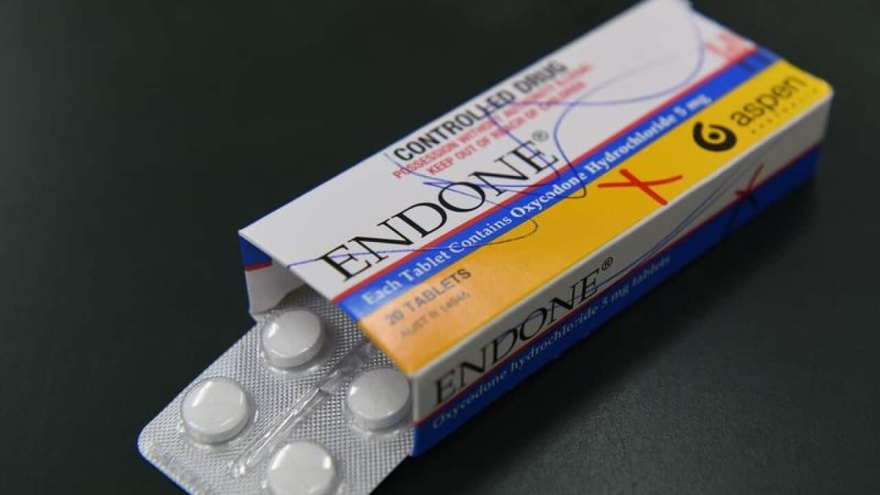 An open box of Endone tablets