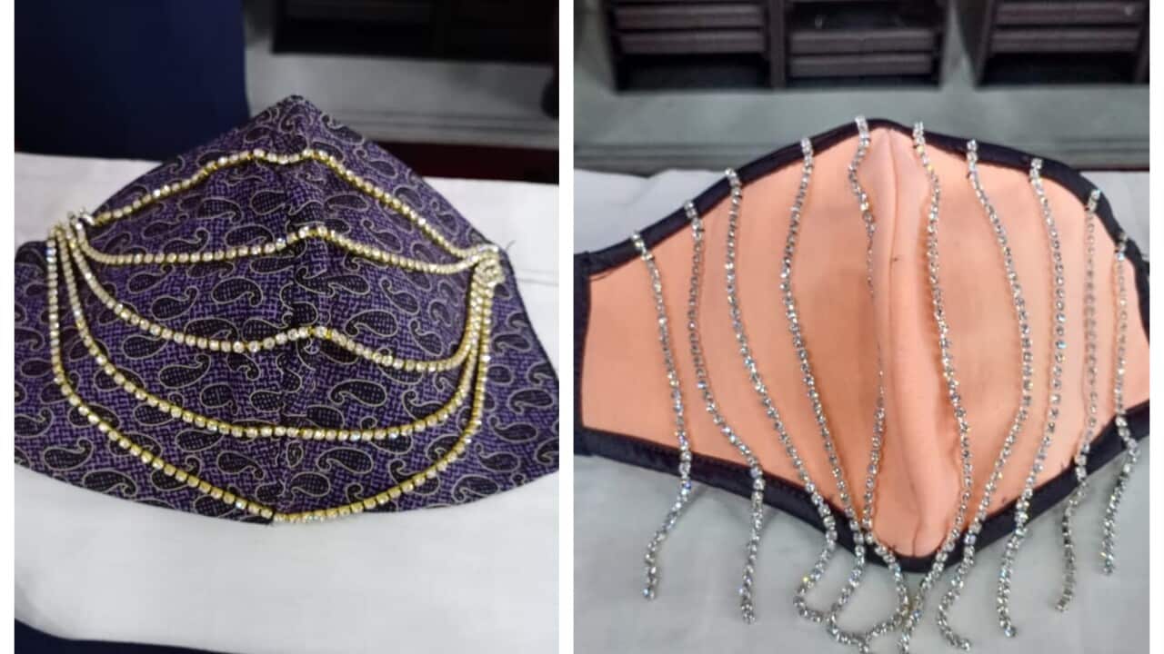 Jeweller in India ads sparkle to masks with real diamonds