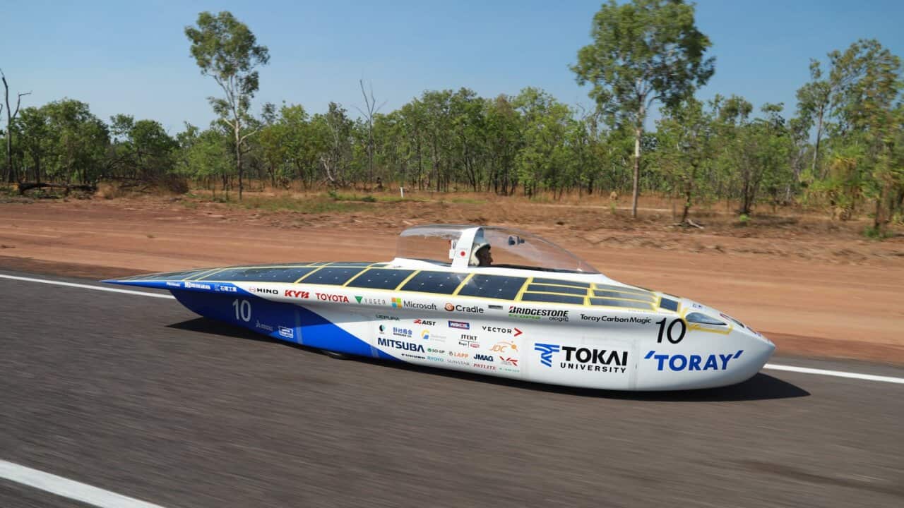 2019 Tokai Challenger in Darwin (Photo by Tokai University Solar Car Team)