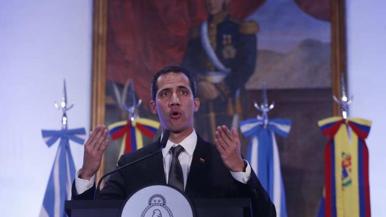 Venezuela's self-proclaimed interim president Juan Guaido