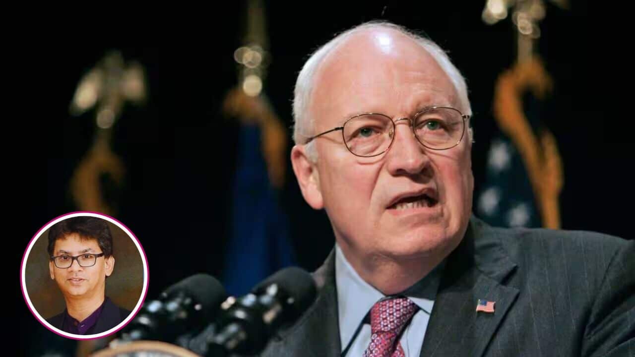 SBS Sinhala Amal Jayasinghe Dick Cheney.jpg