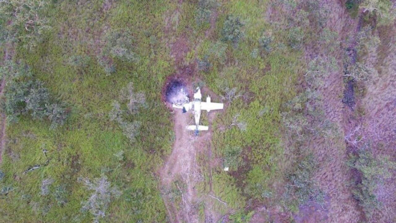 Crashed Cessna plane at Papa-Laelae in July last year.