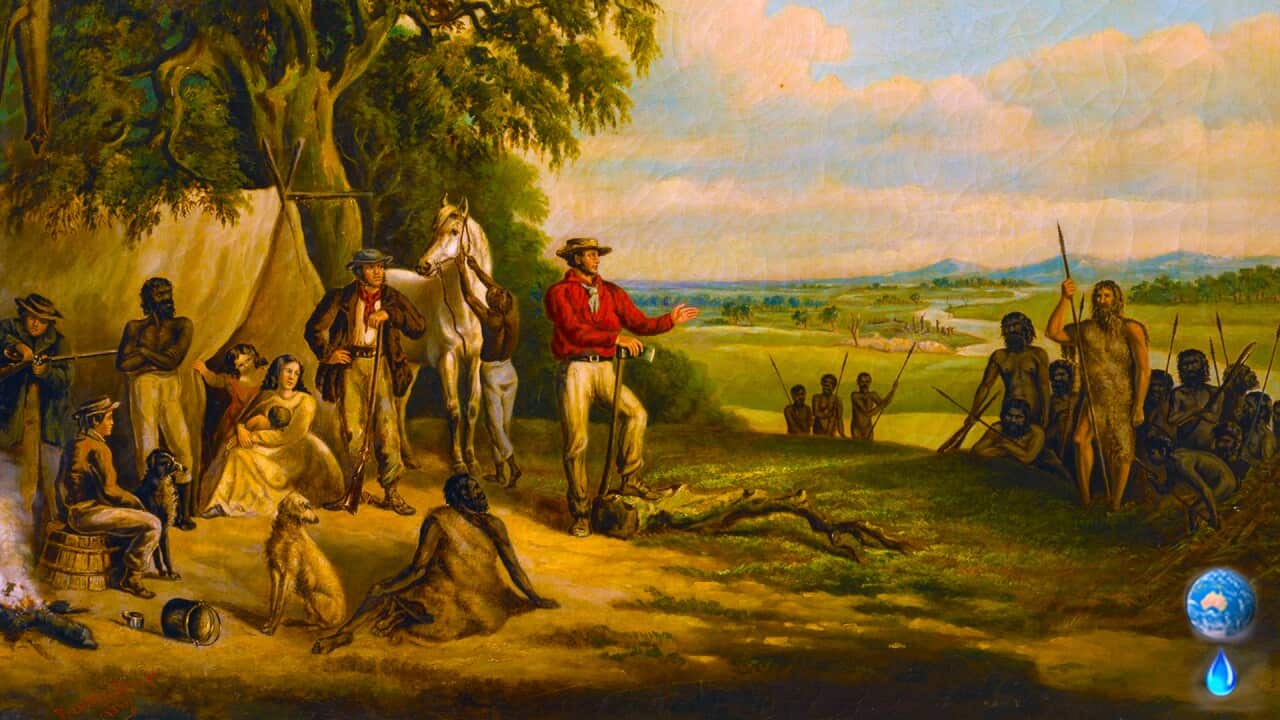Frederick William Woodhouse, The first settlers discover Buckley, 1861, H26103 State Library Victoria