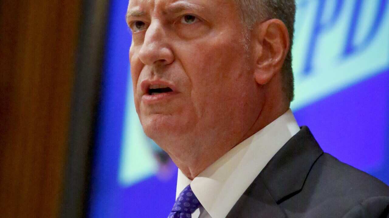 New York Mayor Bill de Blasio 