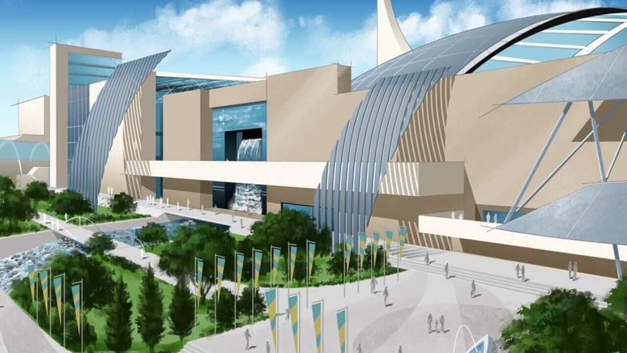 an artists impressions of the proposed natural history museum
