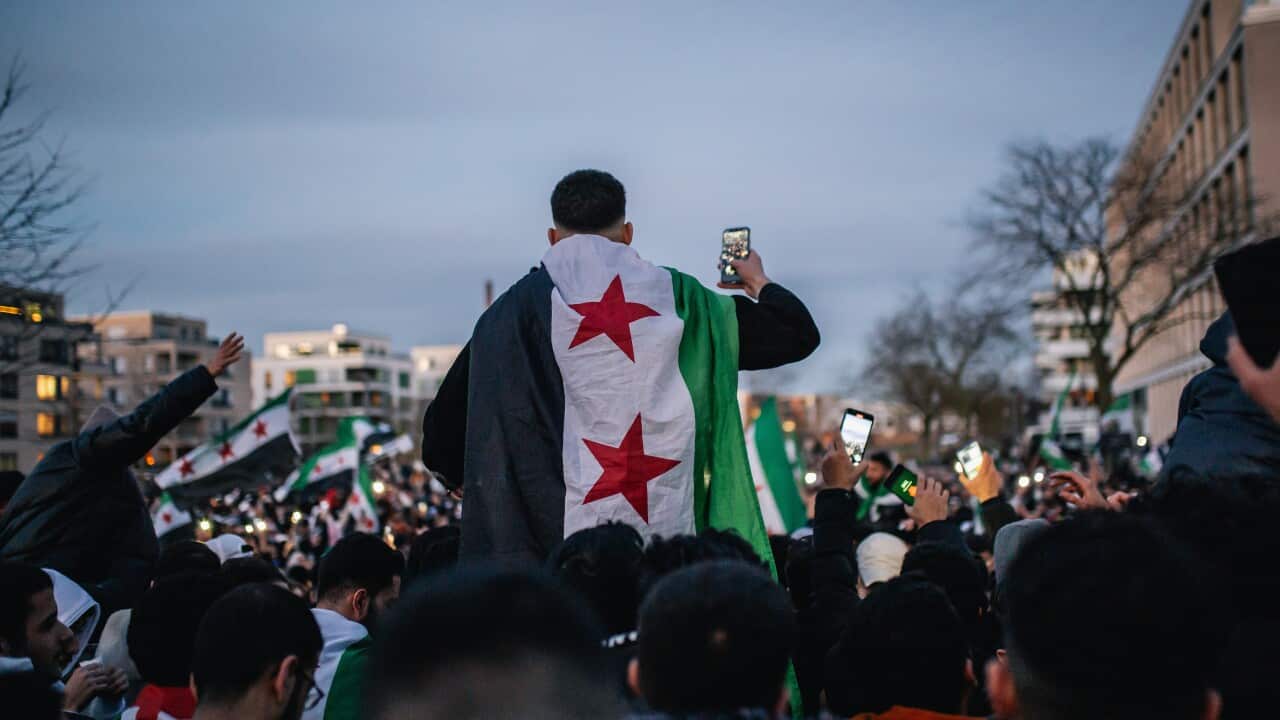 Syrians in Germany celebrate overthrow of 61-year Baath Party rule