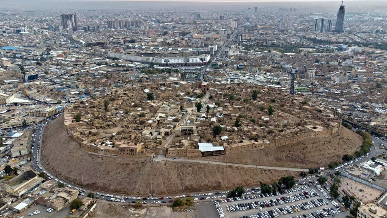 Erbil's famous citadel in Kurdistan Region, Iraq