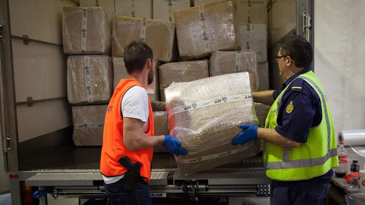 Part of the record drug haul seized by the Joint Crime Group. (AAP)
