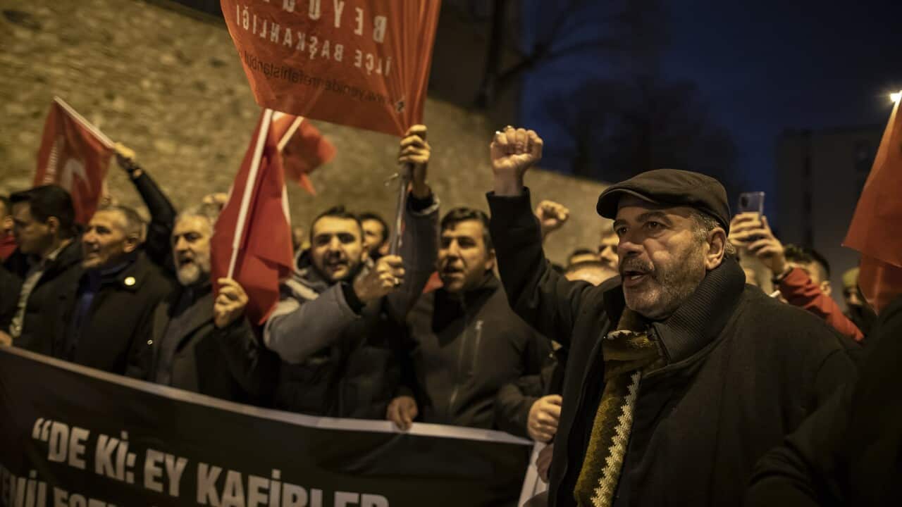 TURKEY SWEDEN PROTEST