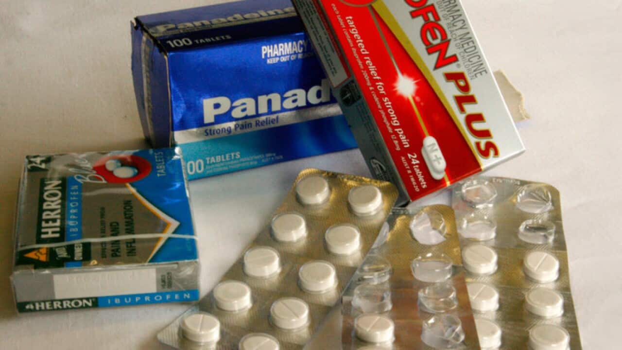 Medication packets are seen in Sydney, September 17, 2008. (AAP Image/Melanie Foster) NO ARCHIVING, EDITORIAL USE ONLY