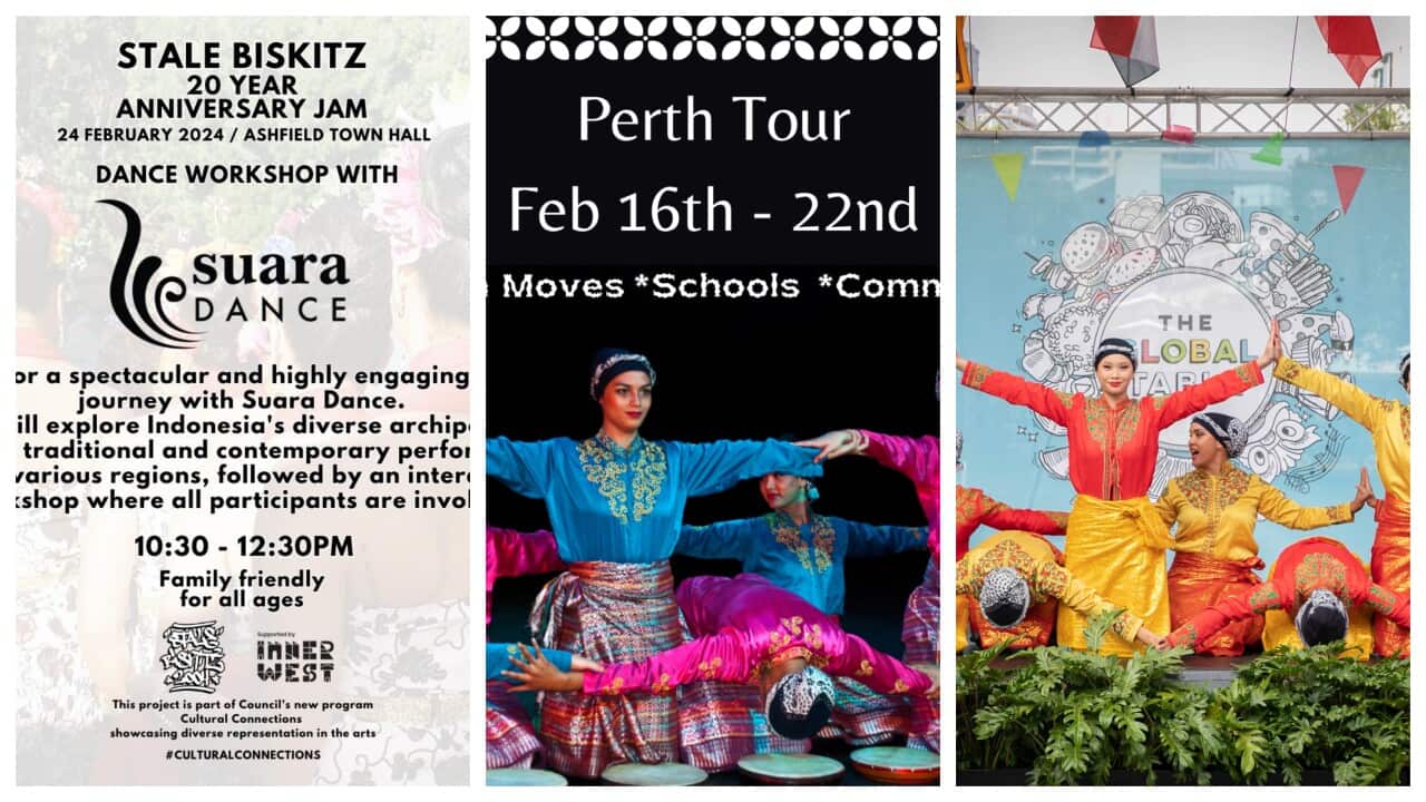 Official flier of Biskitz 20 year Anniversary Jam and Suara Dance performances recently – (Flyer and Images of Suara Dance: Courtesy Alfira O’Sullivan, Suara Dance).