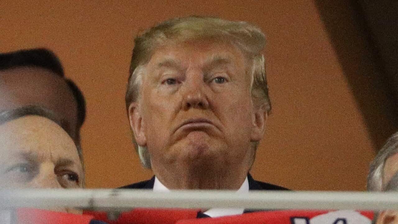 Donald Trump faces 'lock him up' chants at World Series appearance