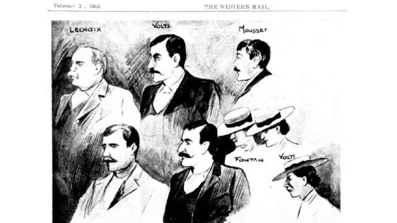 The 1903 French New Caledonian / Perth Hills Picnic Tragedy.