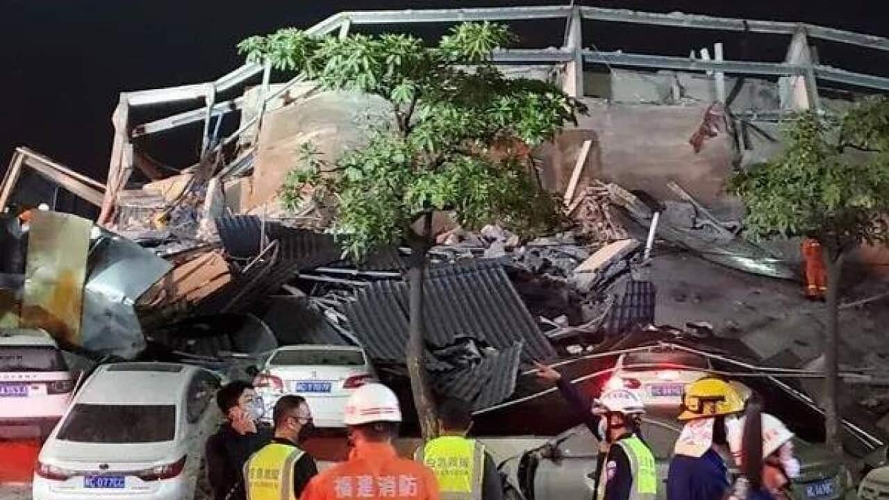 Quanzhou Xinjia Hotel was used for coronavirus quarantine and has collapsed in Quanzhou, trapping about 70 people