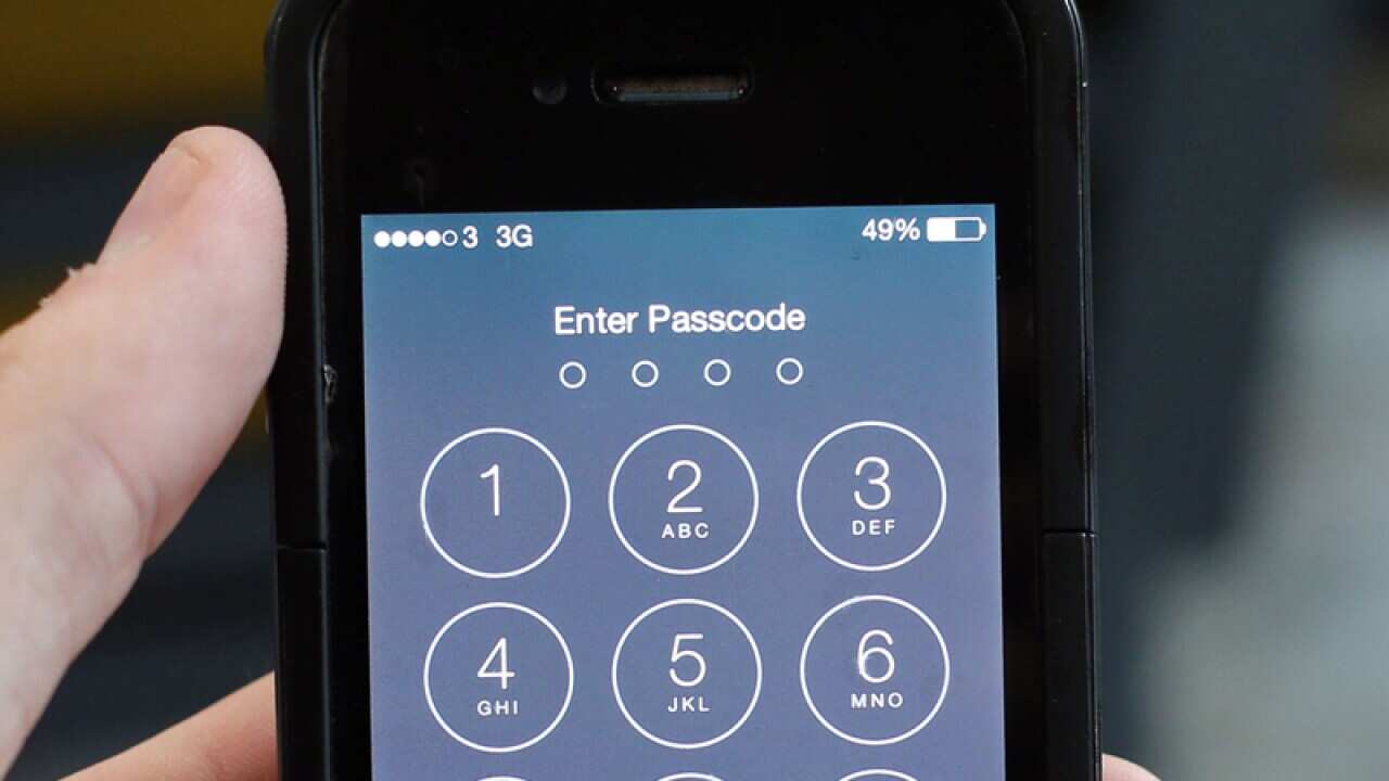 an iPhone lock screen.