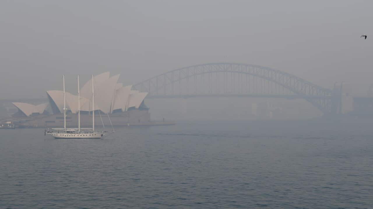 Thick smoke in Sydney