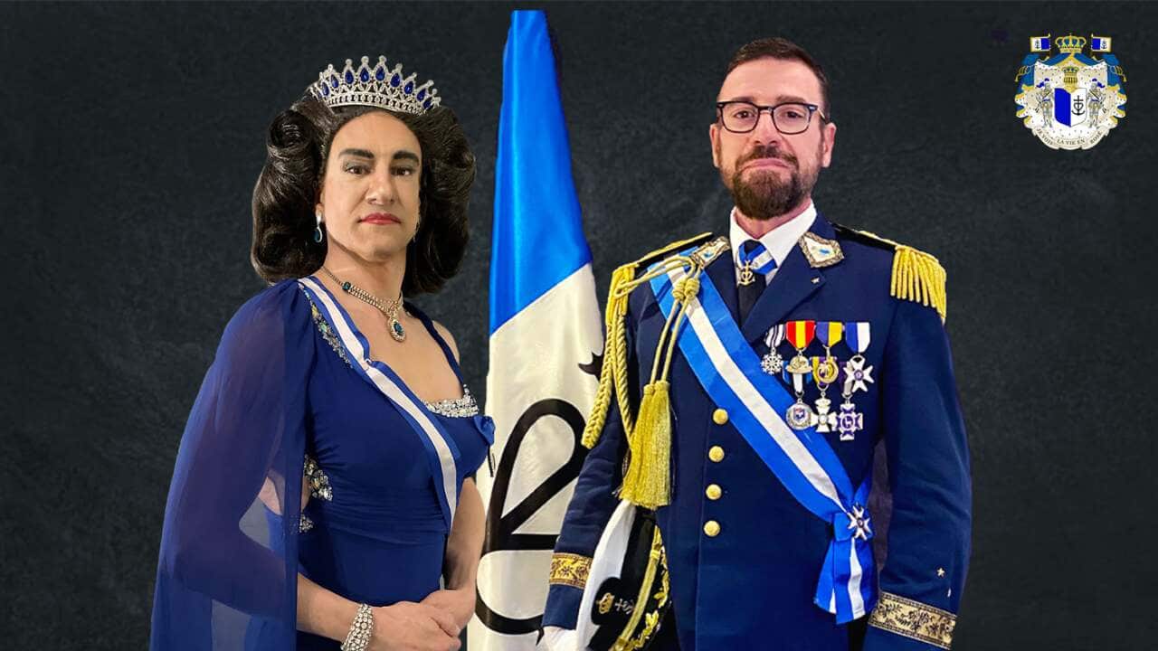 Prince Jean-Pierre and 'Princess Olivia' of Aigues-Mortes in France (supplied).png