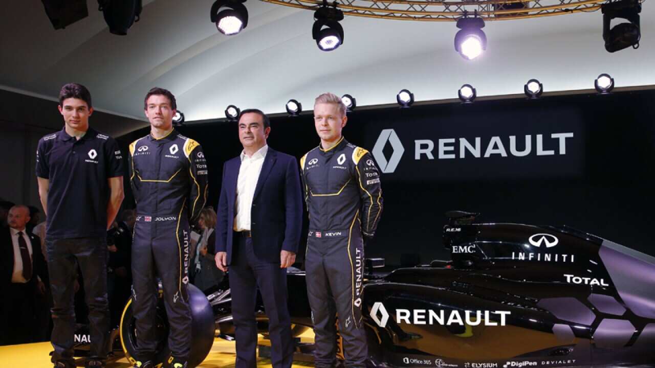 The Renault R.S.16 during its presentation in Guyancourt