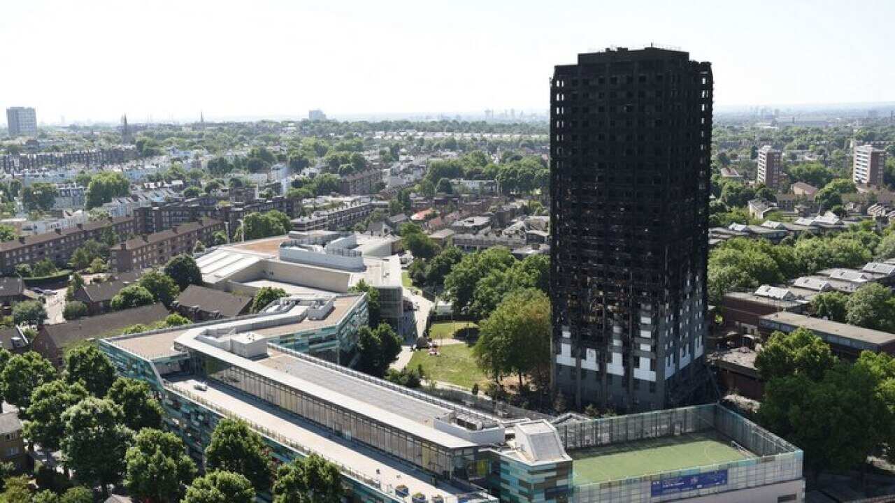 London's Grenfell Tower, following the 2015 fatal fire, blamed on combustible cladding