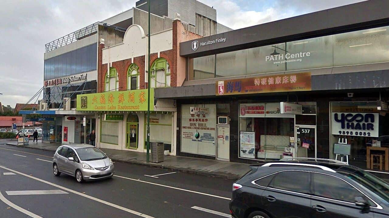 Chinese businesses in the Box Hill area of Whitehorse