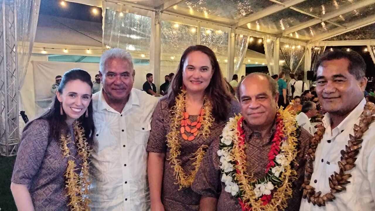 Jacinda Adern in Samoa.