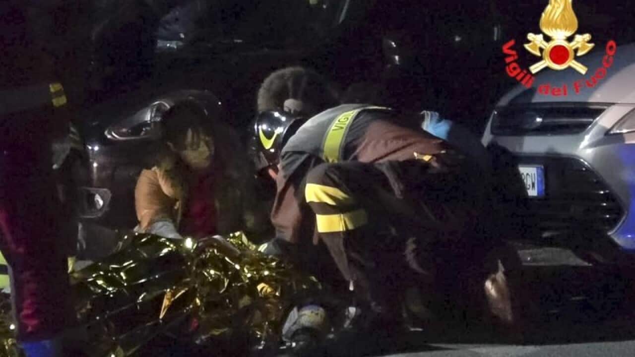 Six people have died in a stampede at a nightclub on Italy's central Adriatic coast.