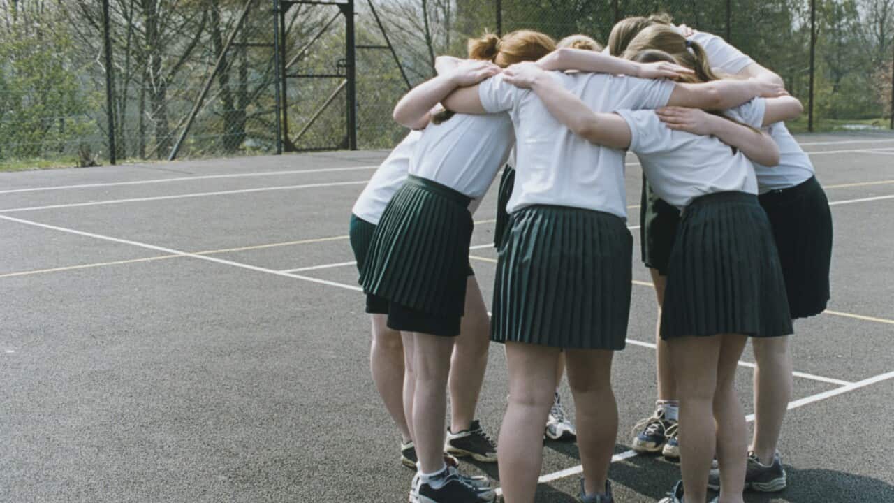 Netball Team Huddling