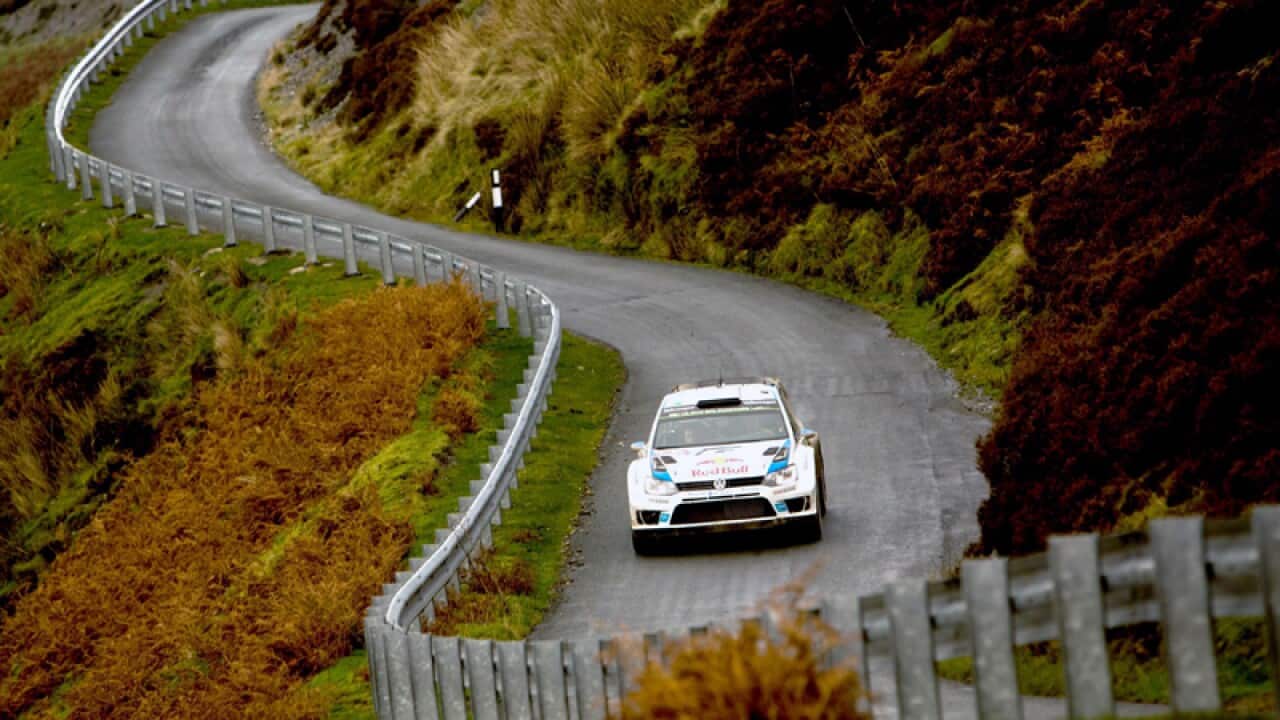 Sebastien Ogier during day 02 of Wales Rally GB