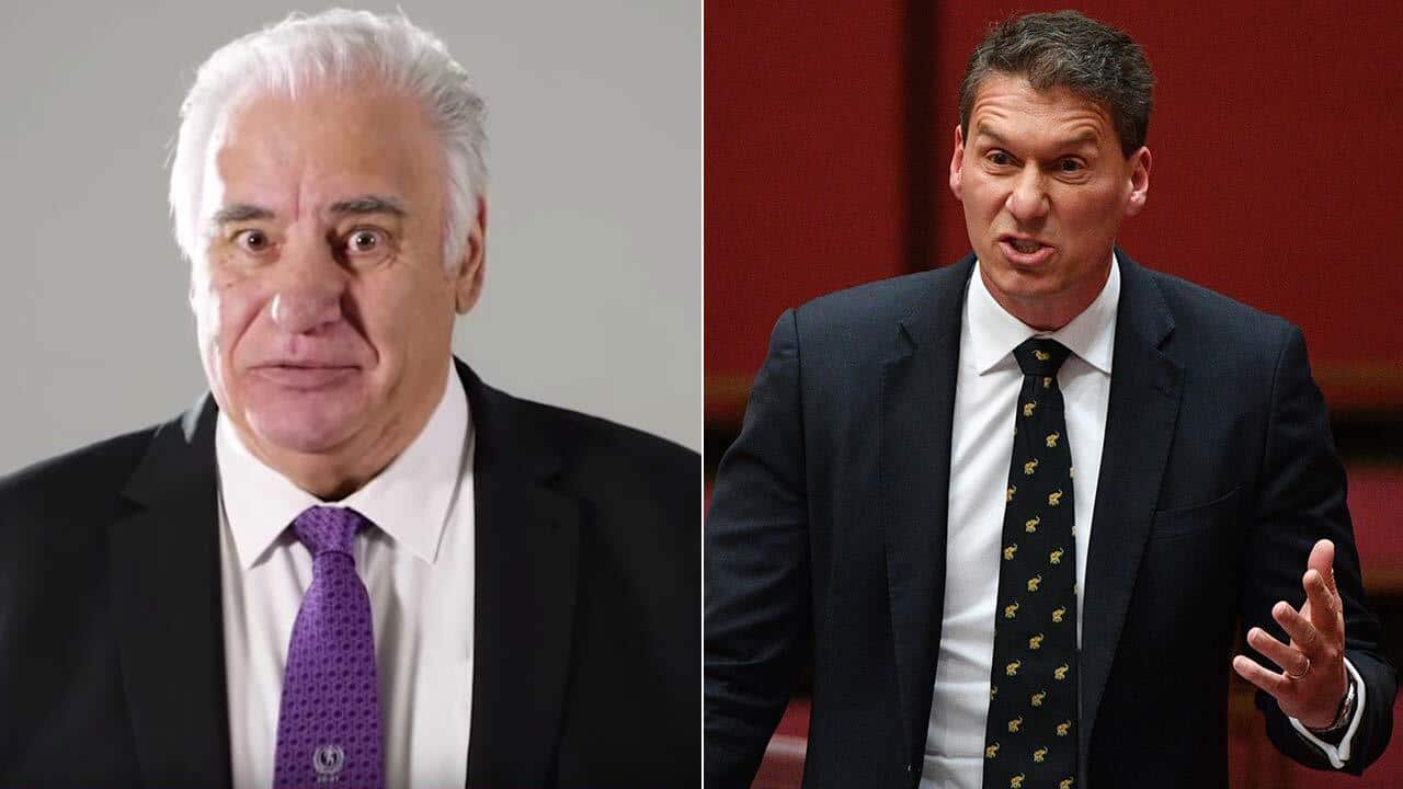 Senator Cory Bernard is under fire for using the word 'lambassador' in apolitical ad.