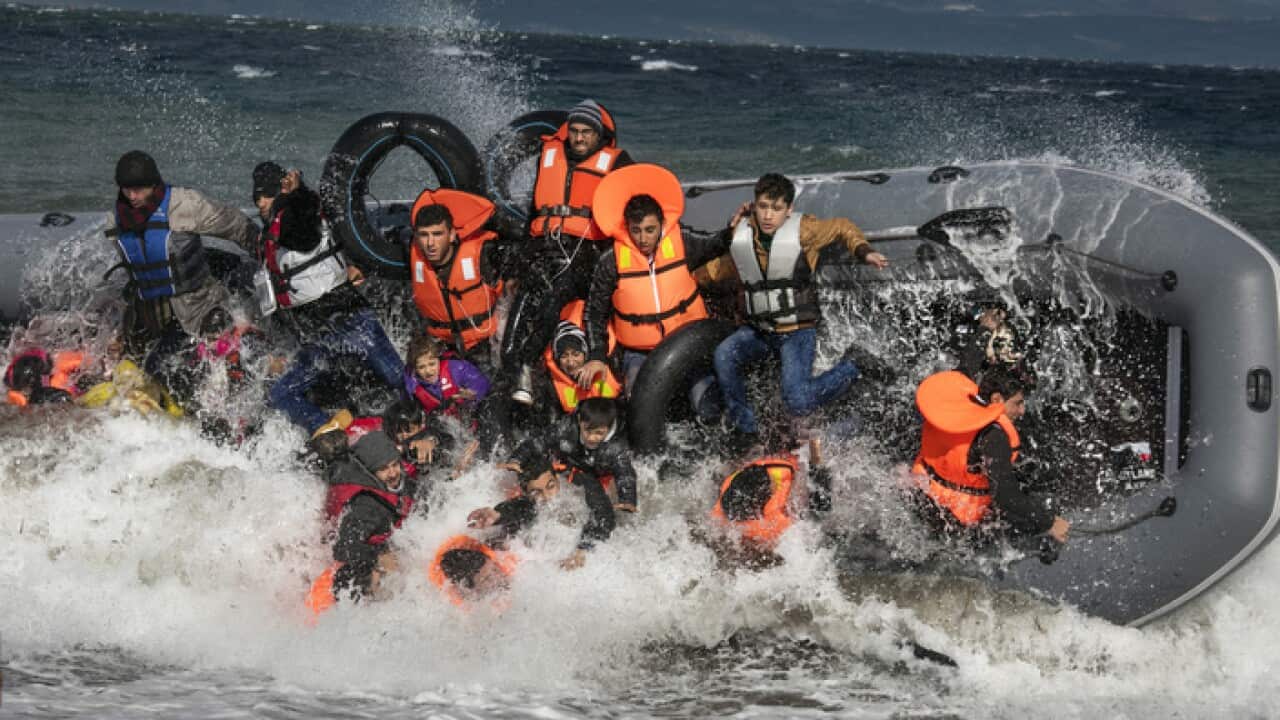 Migrants Continue To Arrive On Greek Island Of Lesbos