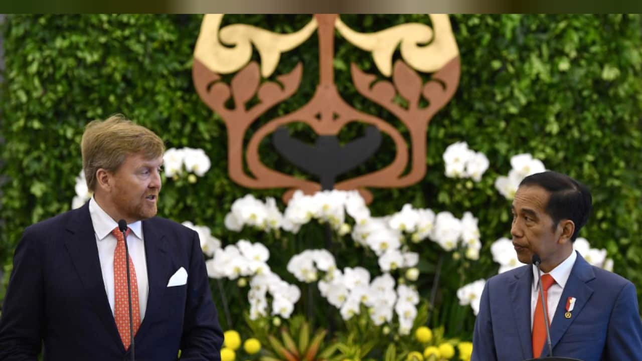 King Willem of Netherland and Indonesian President Jokowi