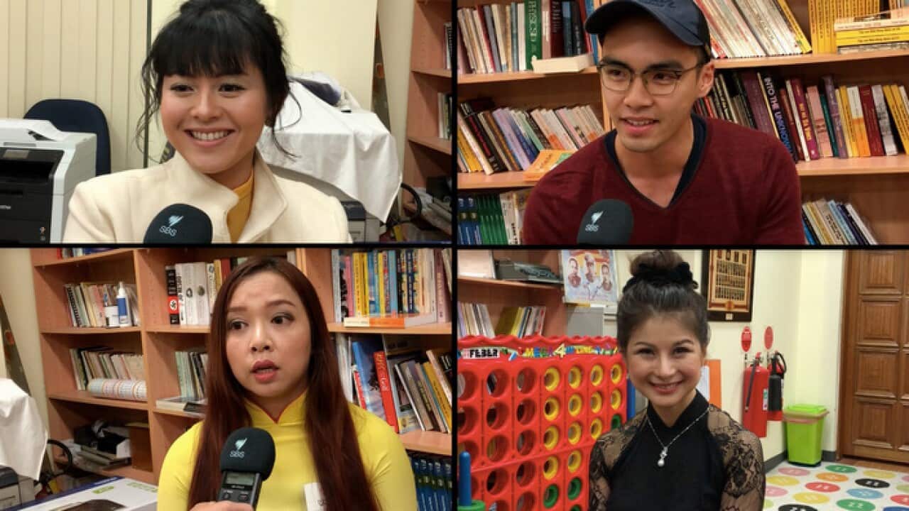 From top left: Annie, Nam, Nguyên, Ngọc
