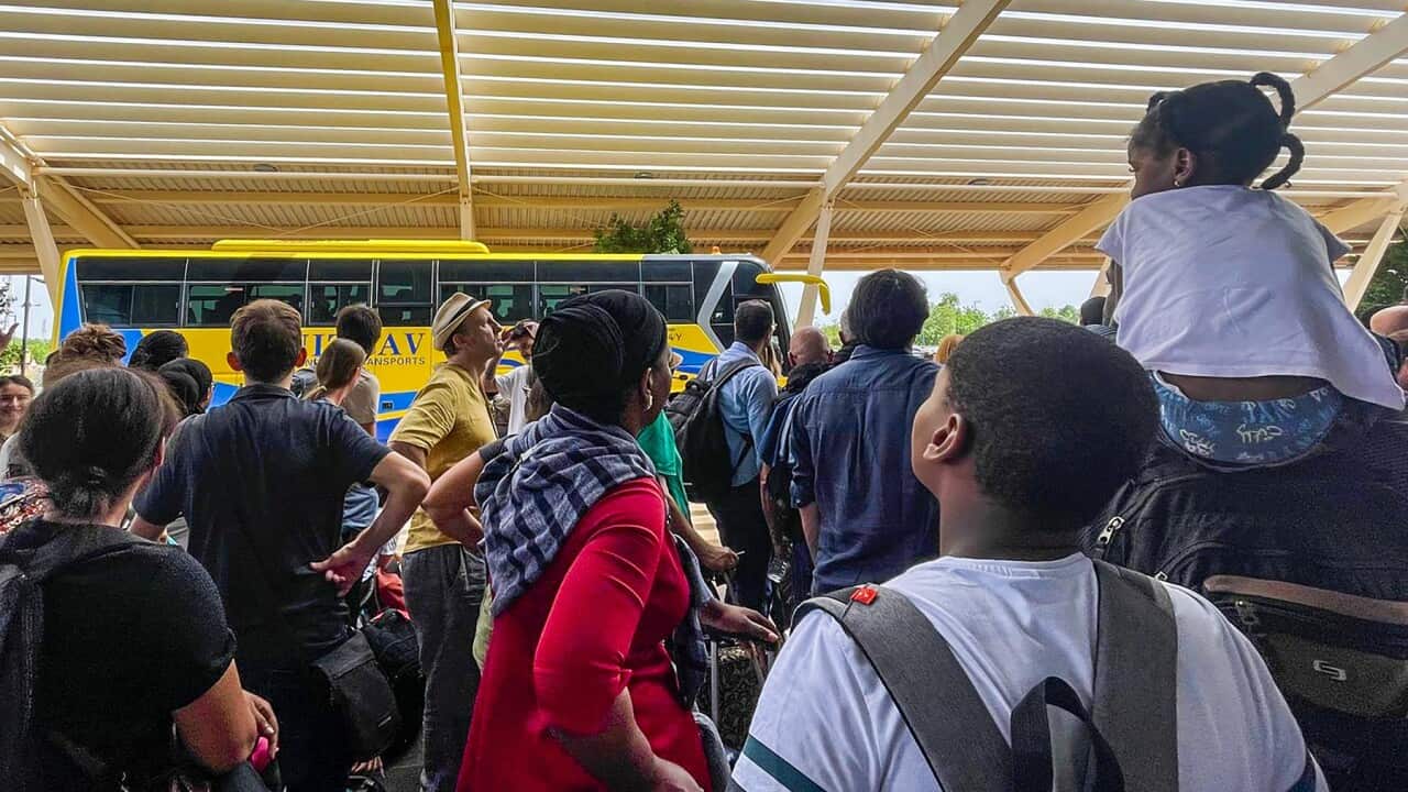 French nationals waiting to be evacuated from Niger (AAP)