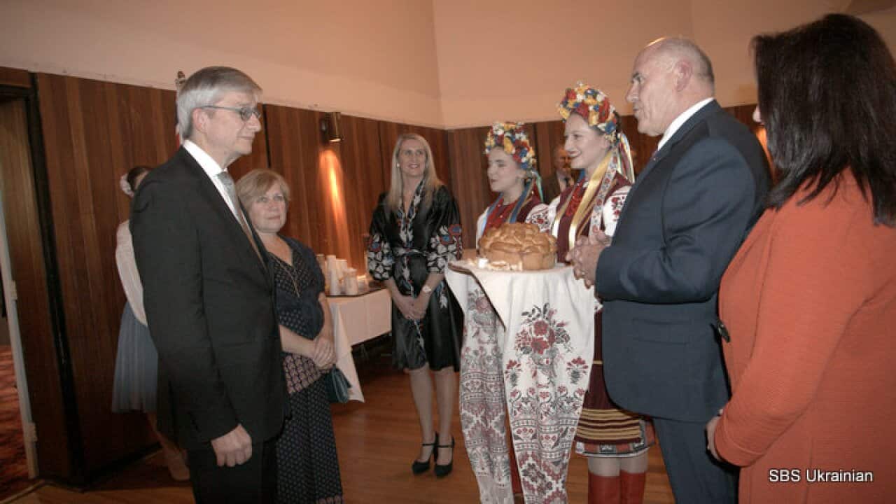 Ukrainian World Congress (UWC) President Eugene Czolij on August 12 participated in a commemoration of the 50th anniversary of the UWC and the 26th anniversary of Ukraine’s Independence in Melbourne.