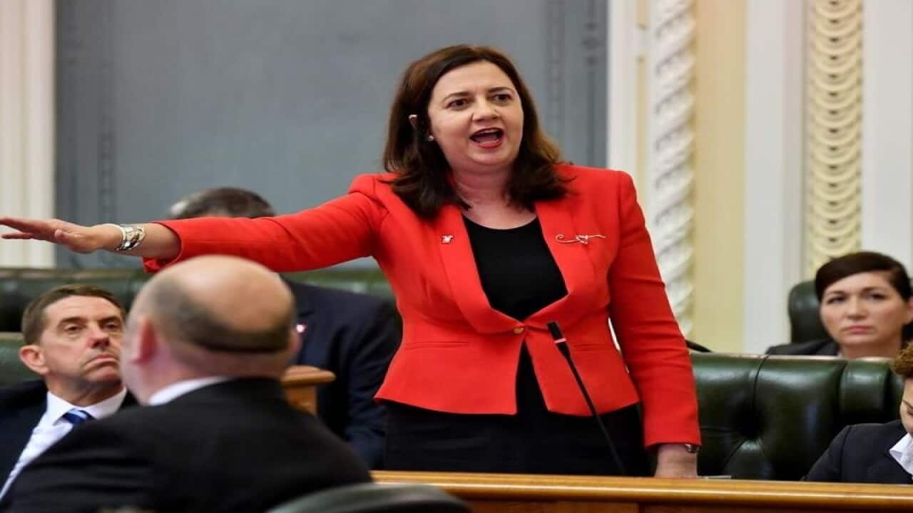Queensland Premier Annastacia Palaszczuk in state parliament.
