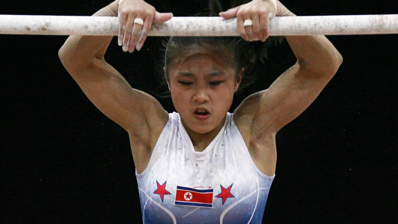 North Korean gymnast Cha Yong Hwa
