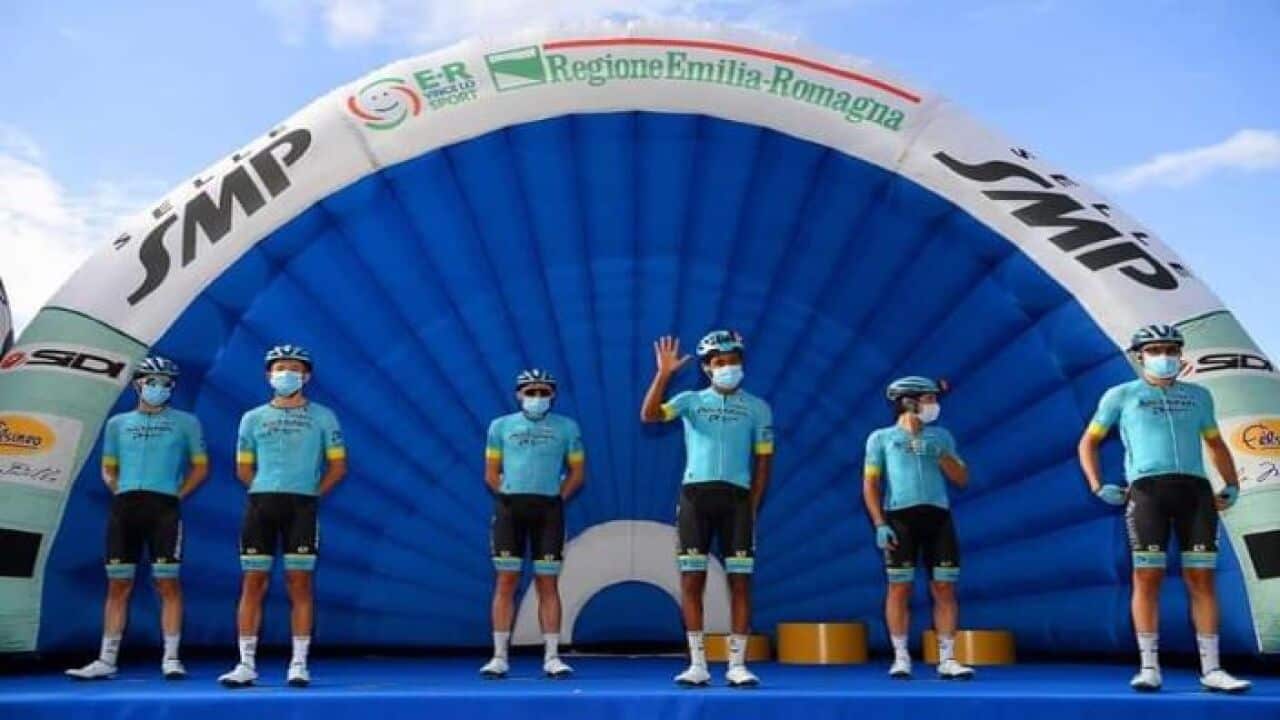 Merhawi Kudus and his Astana Pro Team