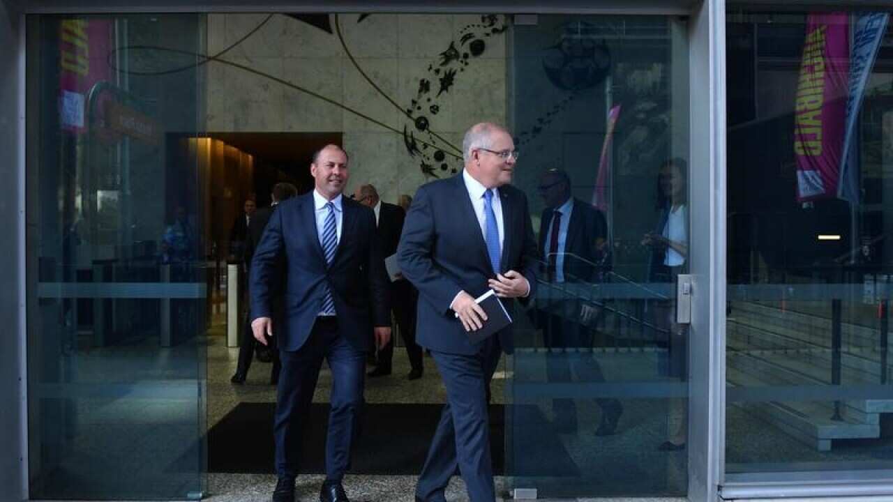 Prime Minister Scott Morrison and Treasurer Josh Frydenberg