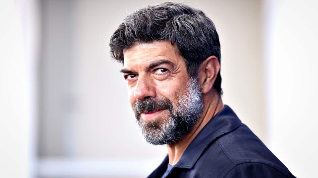 Pierfrancesco Favino presents the movie “Comandante“ at the 80th Venice International Film Festival on August 30, 2023.