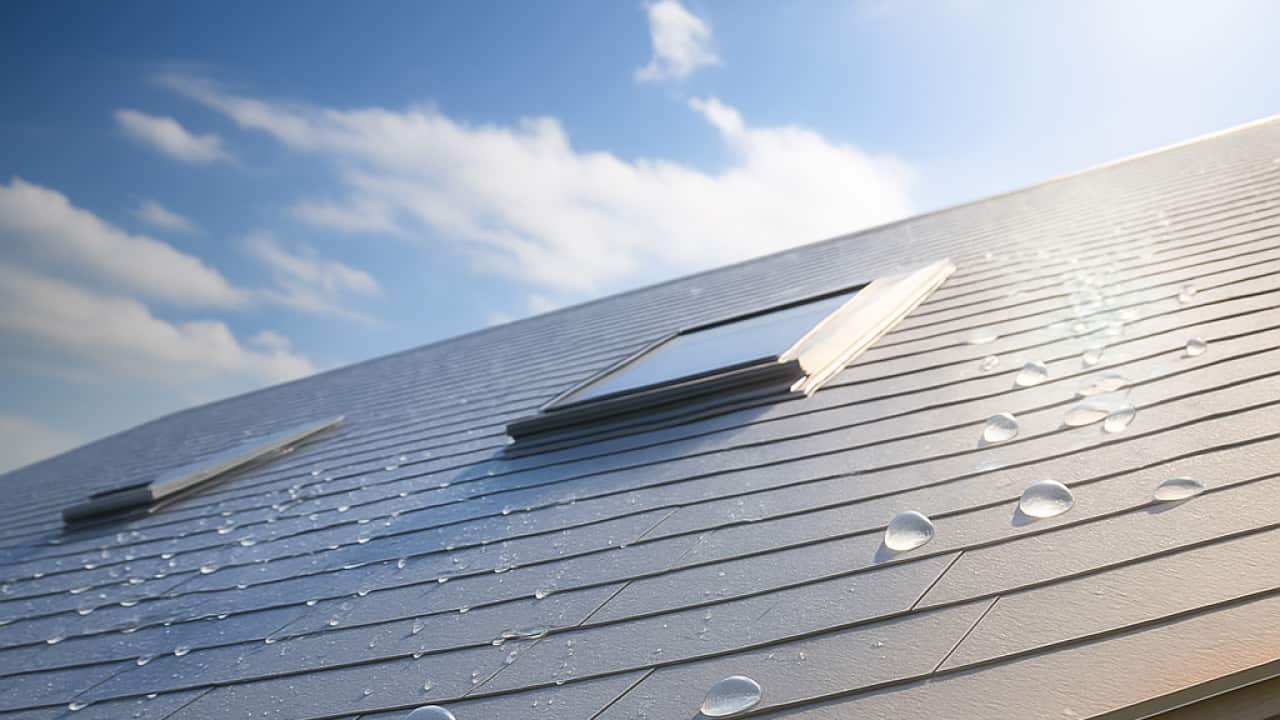 Una visualizzazione del rivestimento che cattura l'acqua dall'atmosfera.