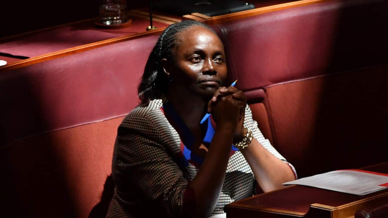 Seneta Lucy Gichuhi katika muda wa maswali na majibu ndani ya Seneti ya taifa