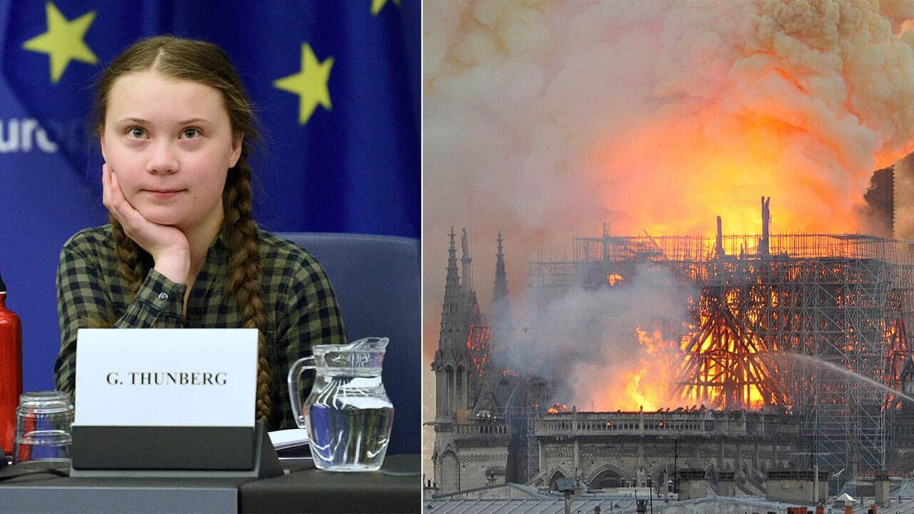 "I want you to panic, I want you to act as if the house was on fire," Thunberg told the environment committee.