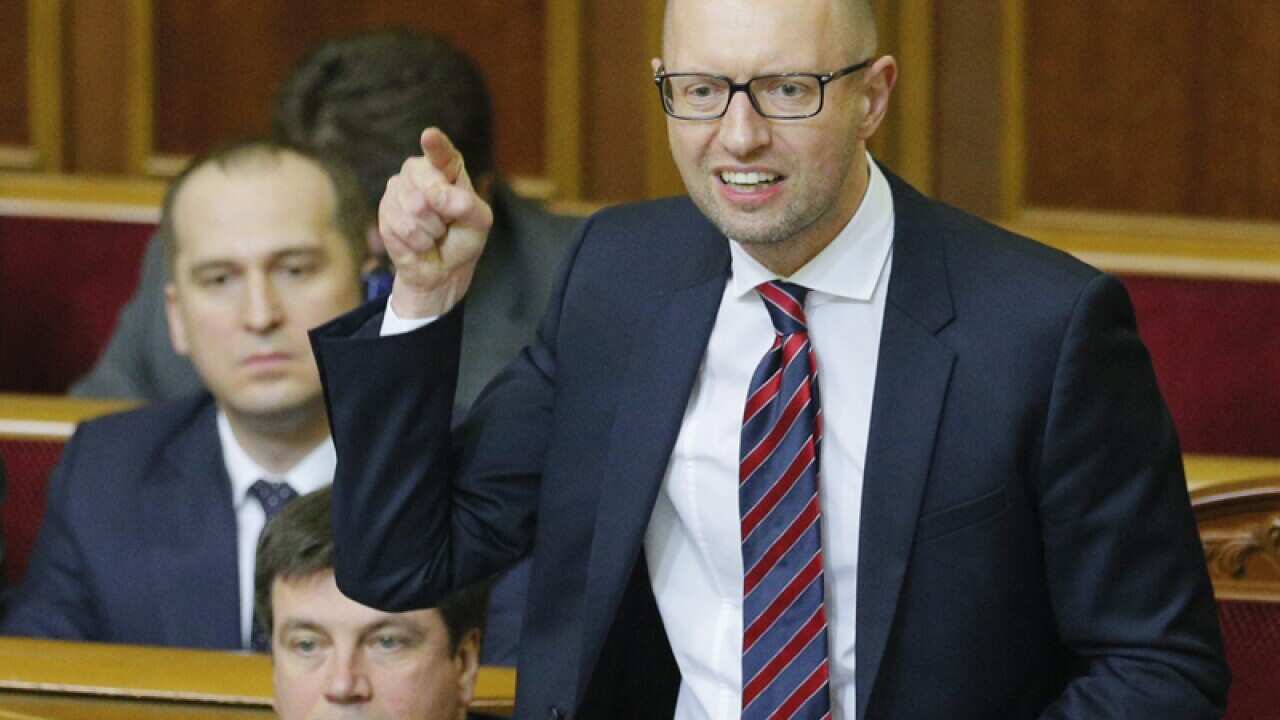 Ukrainian Prime Minister Arseniy Yatsenyuk.