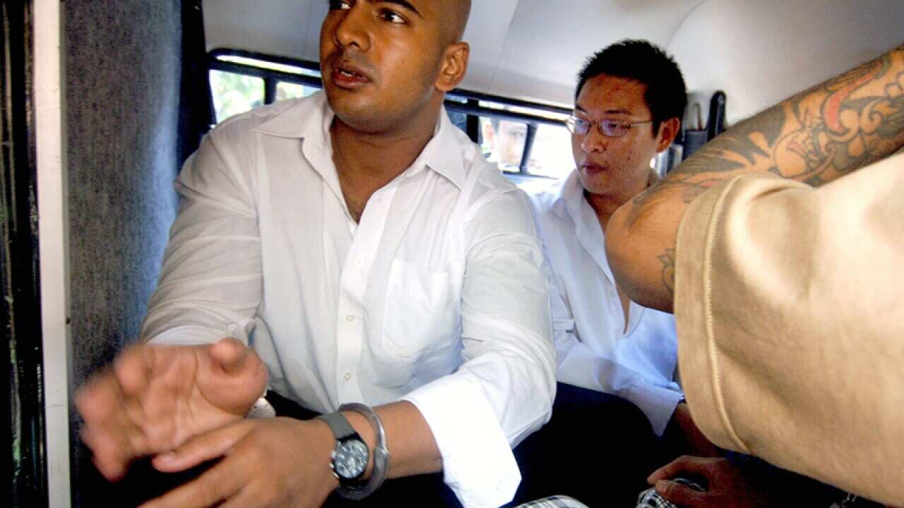 Bali Nine inmates Myuran Sukumaran (L) and Andrew Chan