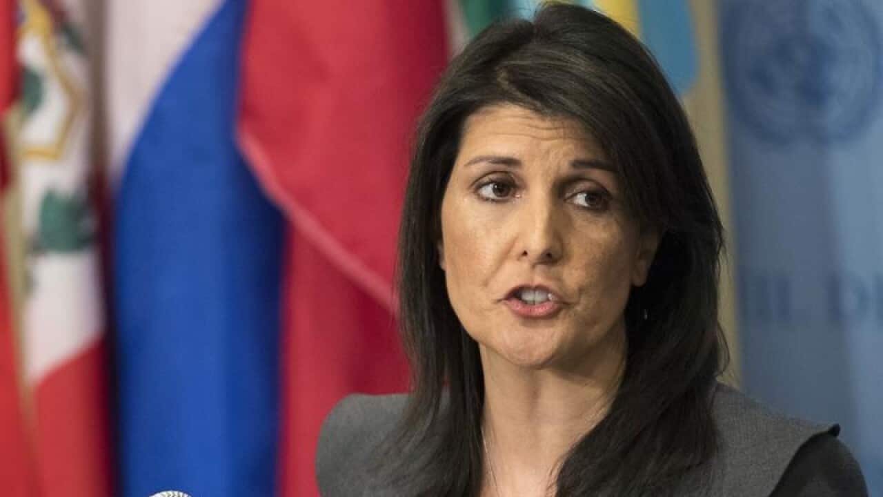 United States Ambassador to the United Nations Nikki Haley.